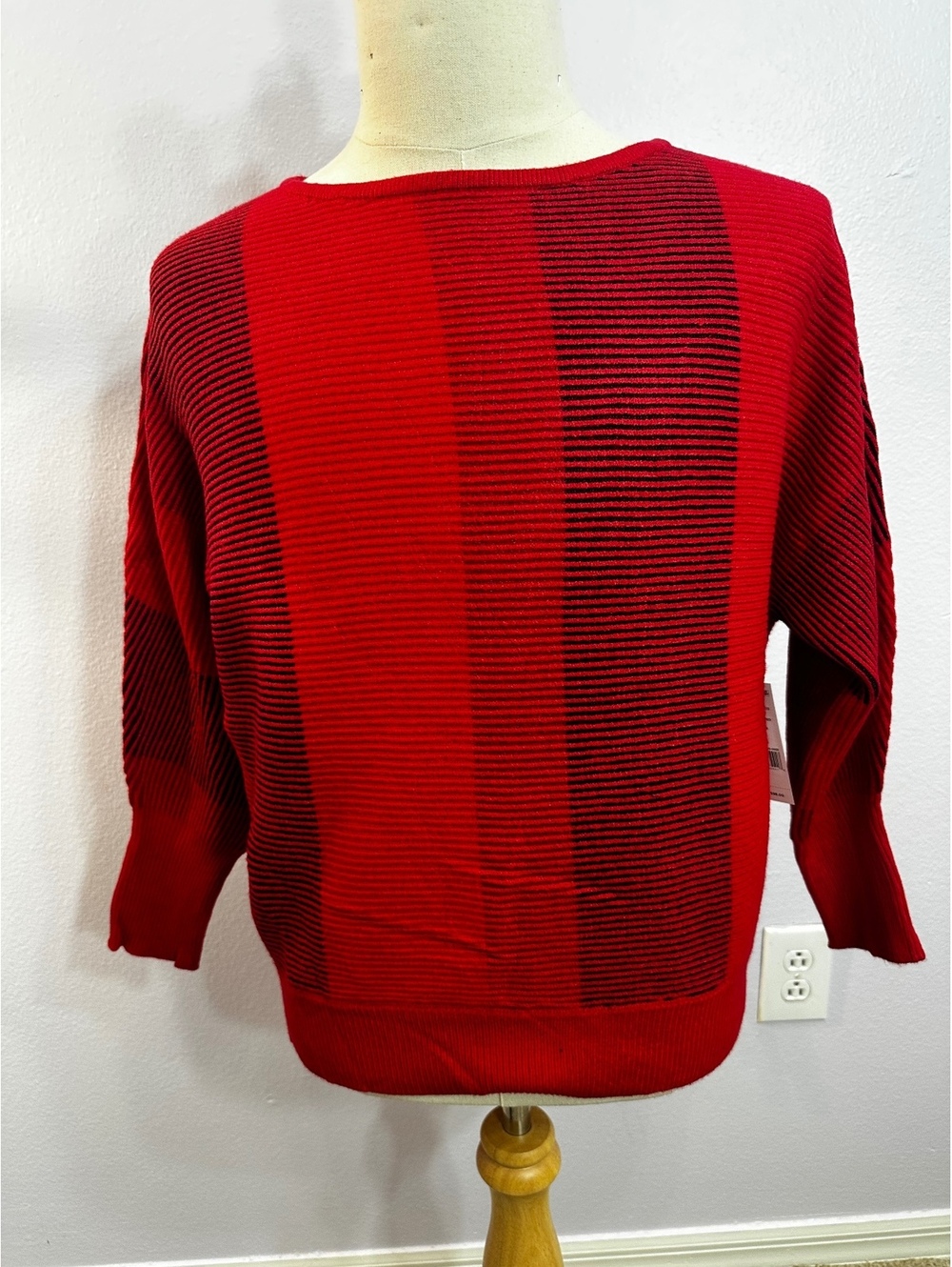 Liverpool Los Angeles Tango Red Multi Petite M Sweater